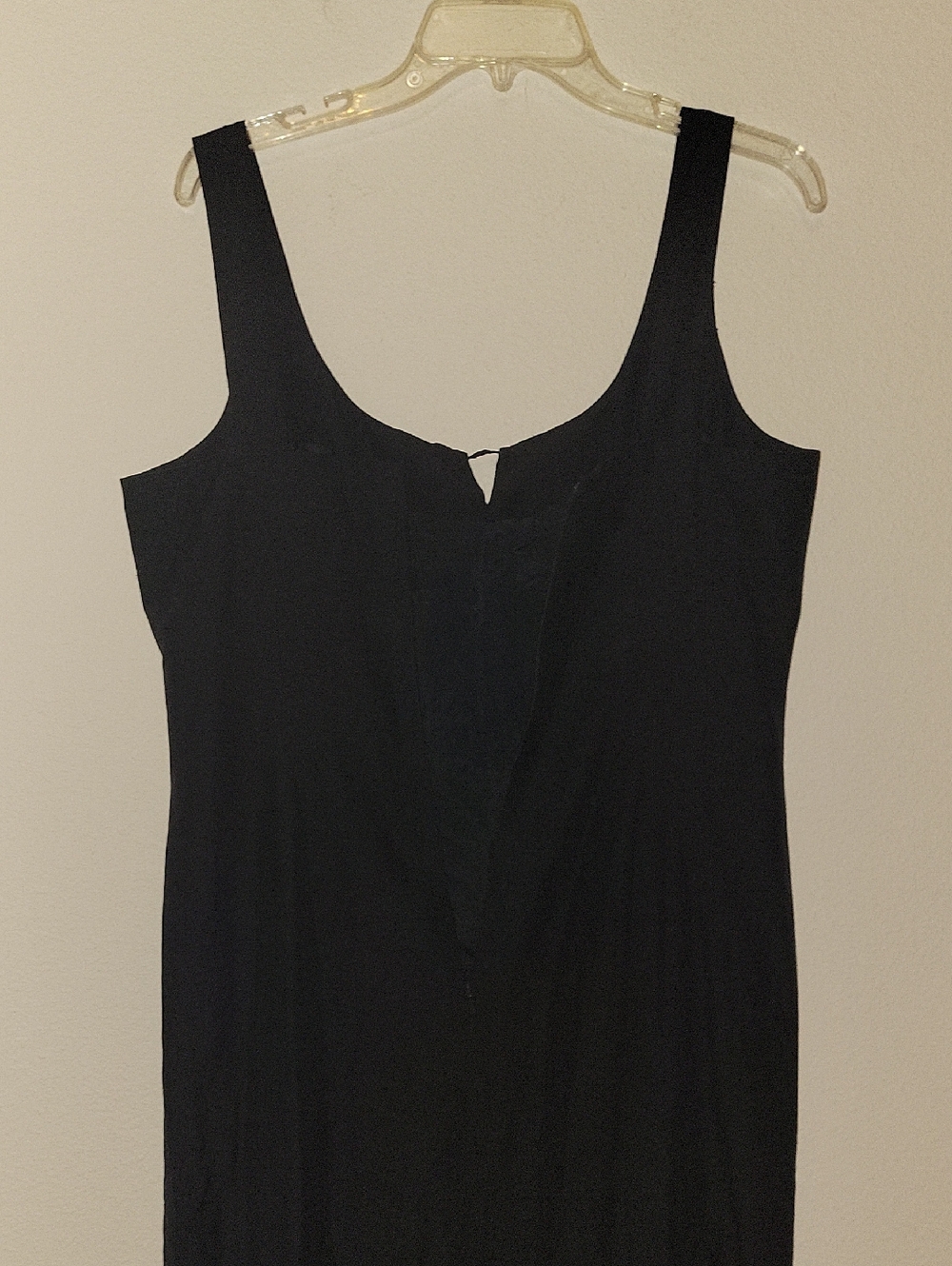 August Silk Maxi Dress, Silk/ Linen Blend, Black, 12, NWOT - Picture 8 of 11